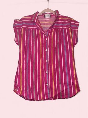 ✨Women's 80s Striped Button-Up Shirt ✨